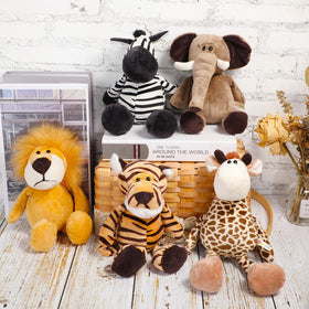 Aoriher safari zebra plush, bright accents ideal for classroom decor