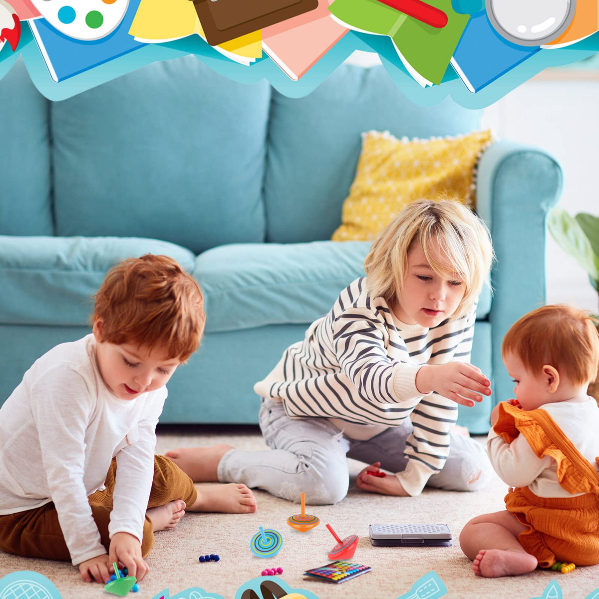 Aoriher safe natural wood with smooth edges for kids.