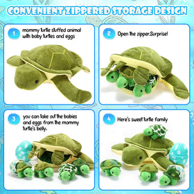 Aoriher sea turtle egg plush representing a hatchling surprise.