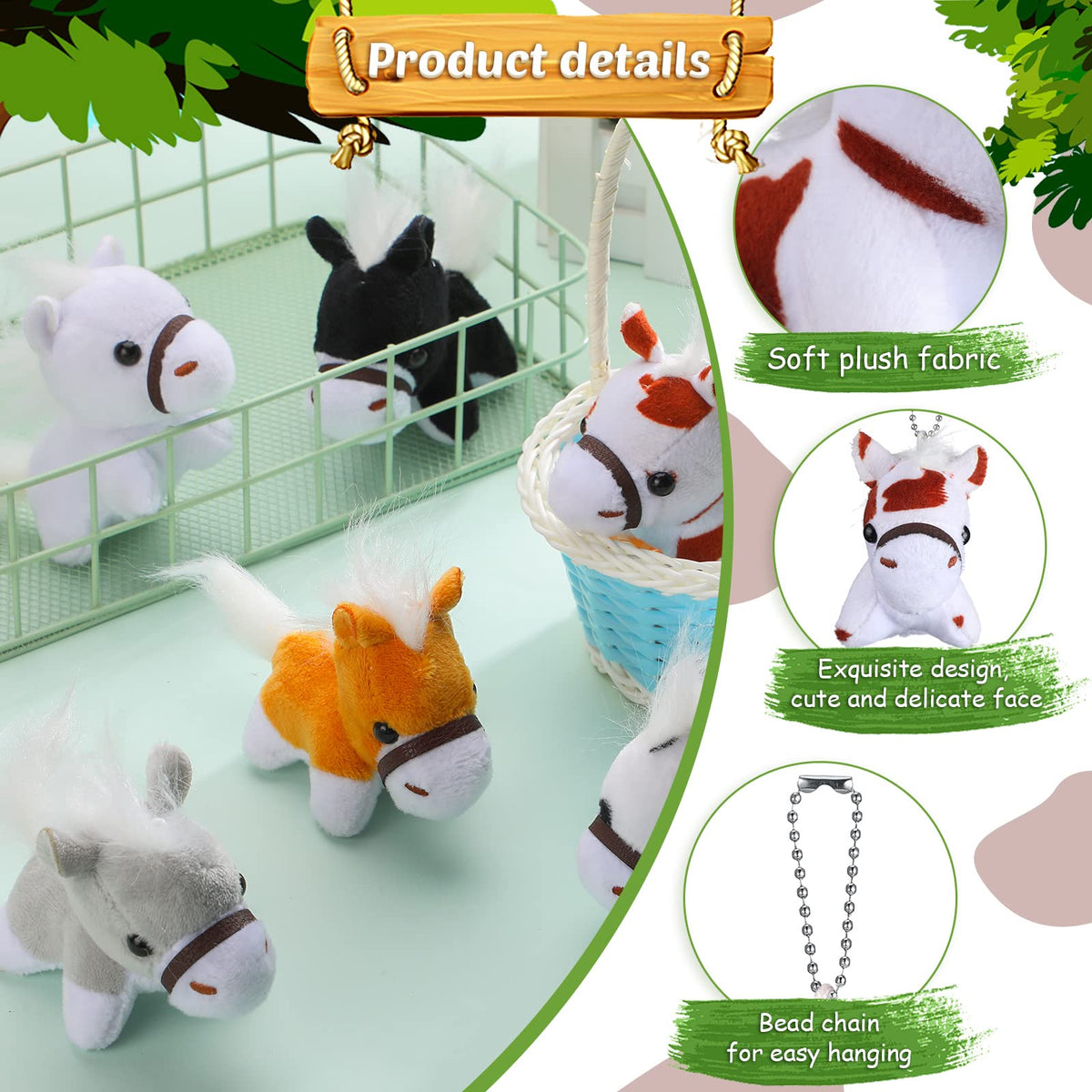 Aoriher small horse party favor adds cute decor and take home gifts