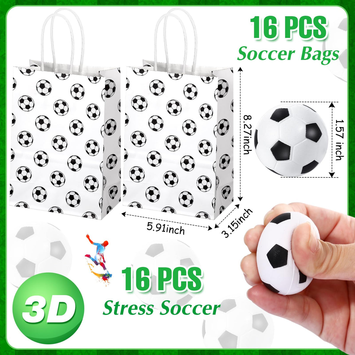 Aoriher soccer ball keychains add color to bags and keys