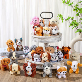 Aoriher soft plush mini dogs small stuffed pets for hugs