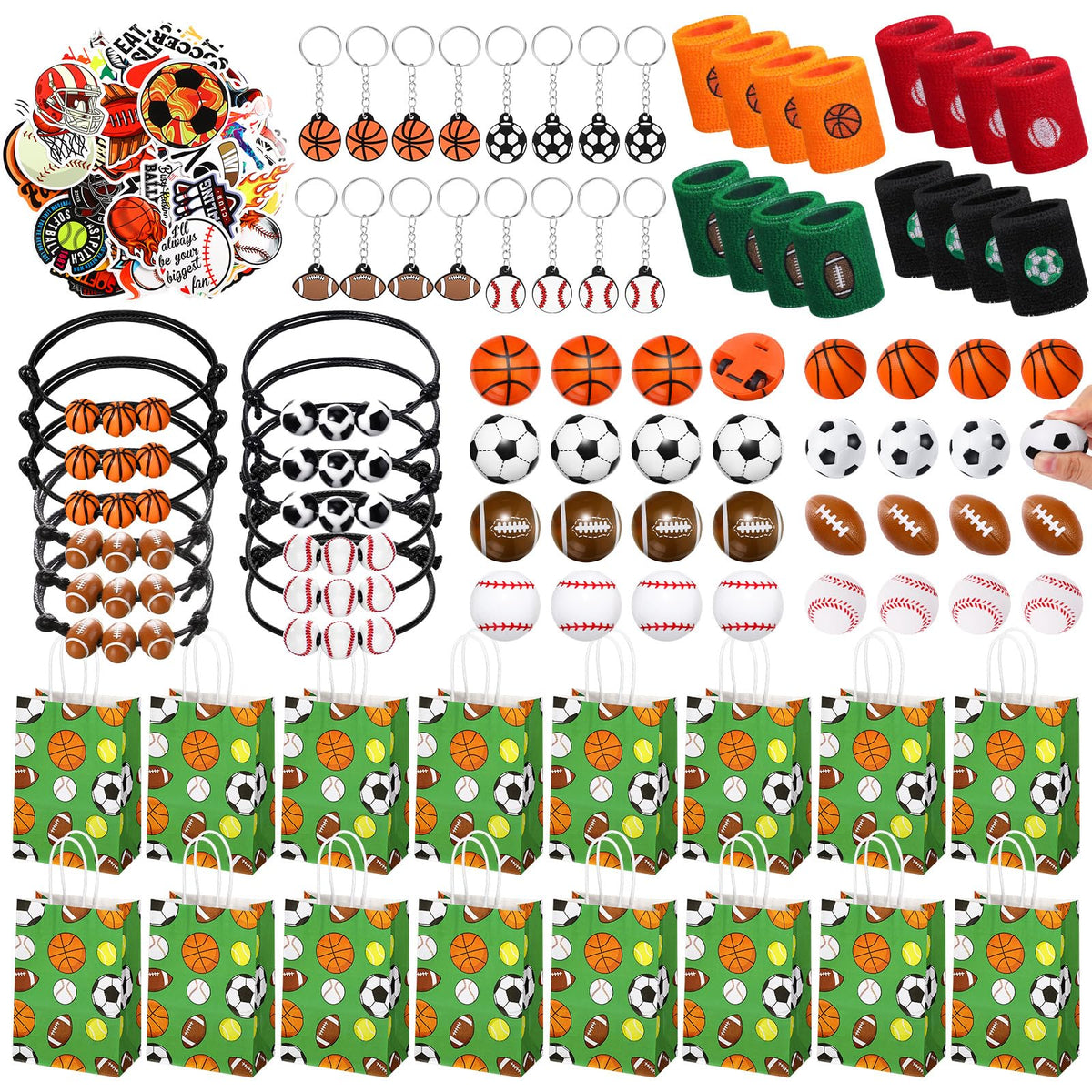 Aoriher sport favors gift bags add festive decor and keepsakes.