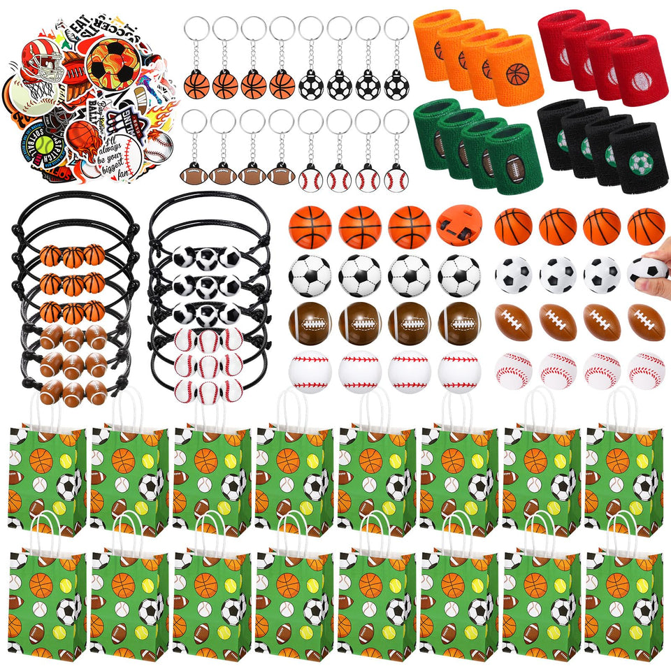 Aoriher sport favors gift bags add festive decor and keepsakes.