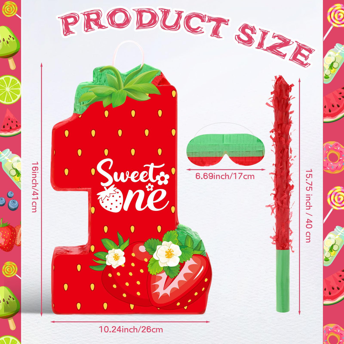 Aoriher Piñata stick included for an engaging party game.
