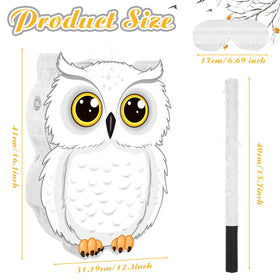 Aoriher tassel blindfold with white tassels for playful party games.