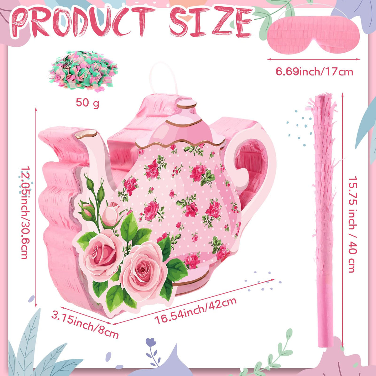 Aoriher tea party pinata floral pattern adds vibrant charm to celebrations.