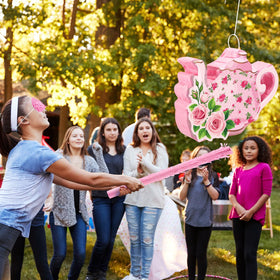 Aoriher tea party pinata stick included for easy, safe play.