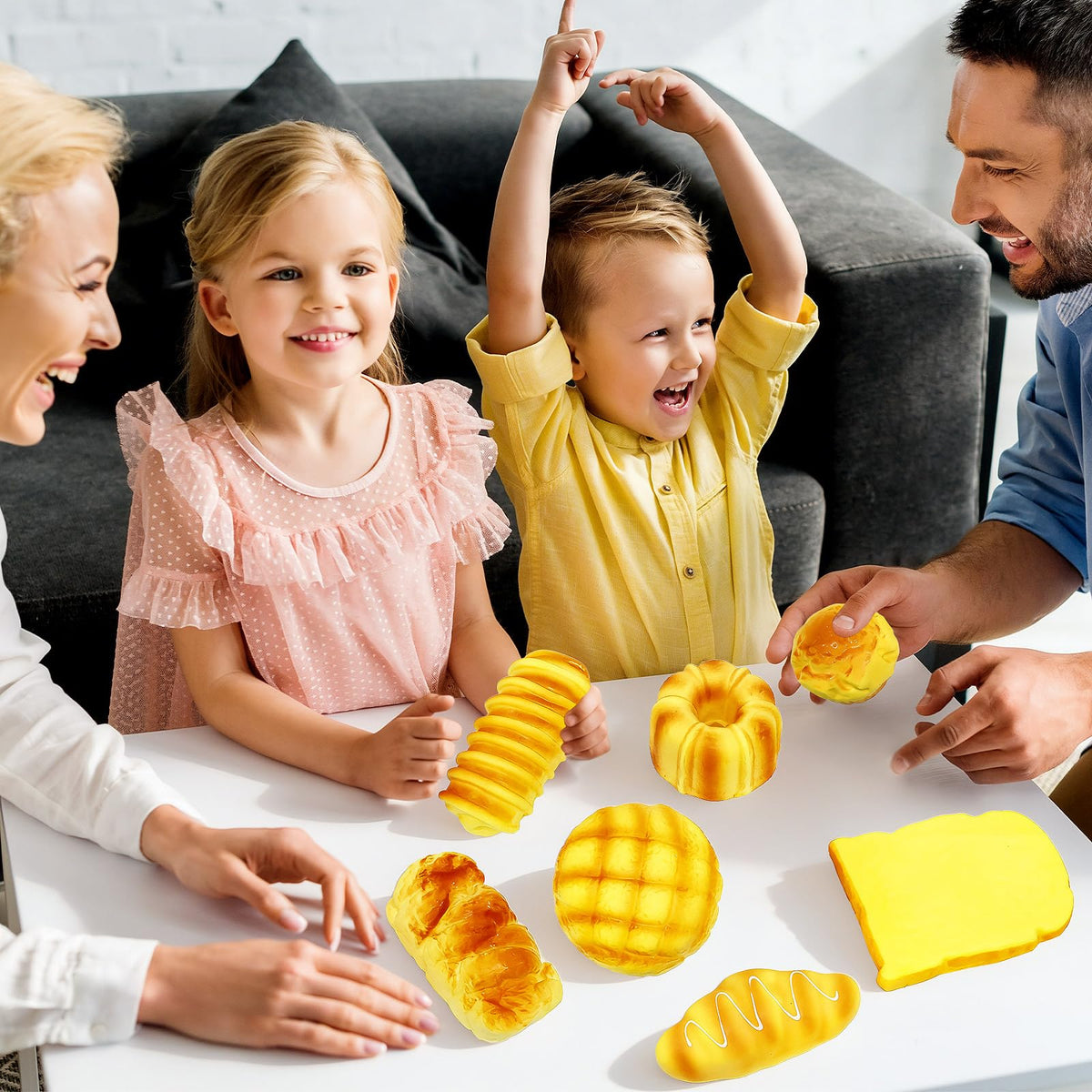 AEOSEAZTU baguette squishy for pretend kitchen play and display