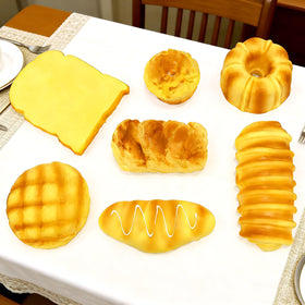 AEOSEAZTU challah bread squishy with lifelike texture for imaginative play