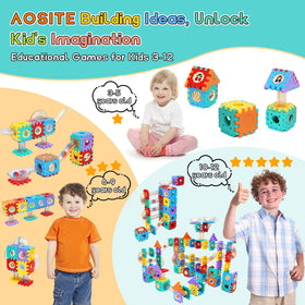 AOSITE colorful marble tracks inspire creative problem solving during play.