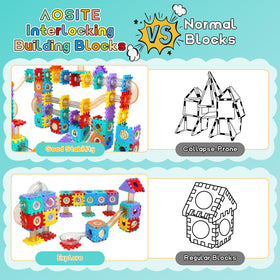 AOSITE marble ball rolling through tracks sparks hands-on exploration.