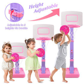 Three inflatable balls offer a comfortable grip for small hands.