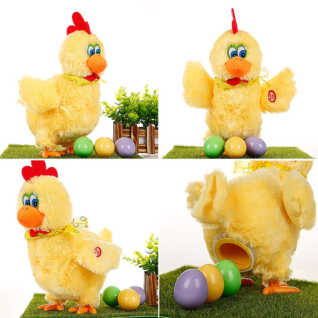 AOSUYOU chicken toy egg set included for interactive play