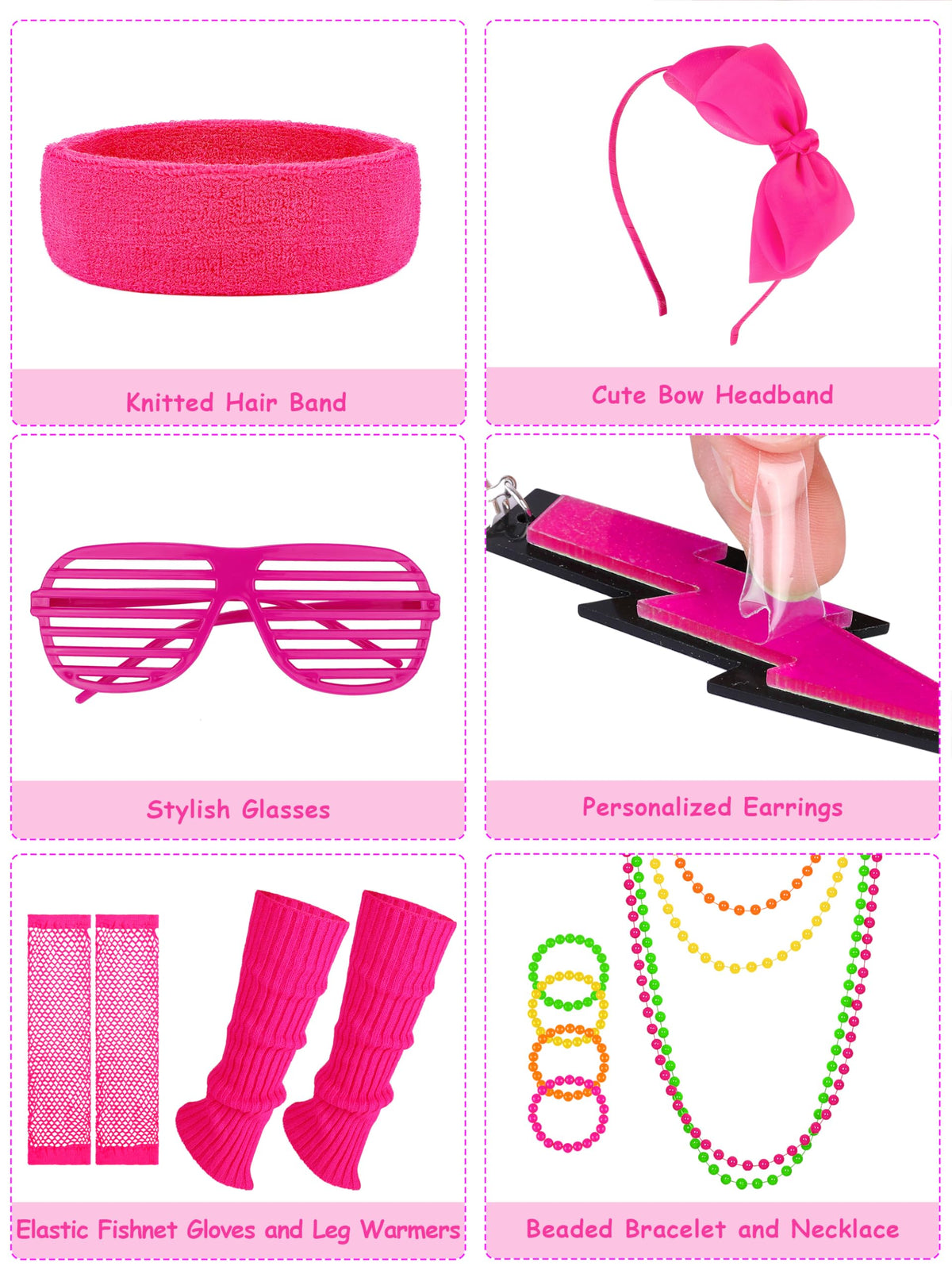 AOTHSO retro glasses and headband spark a playful vintage vibe.