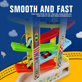aotipol toddlers on the race track enjoy hands-on exploration and social play.