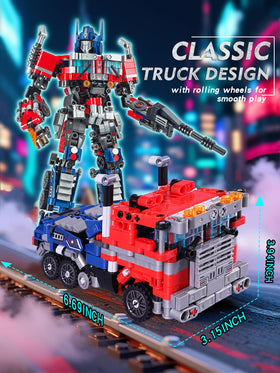 Aotonow 2-in-1 Transform Robots durable bricks compatible with major brands