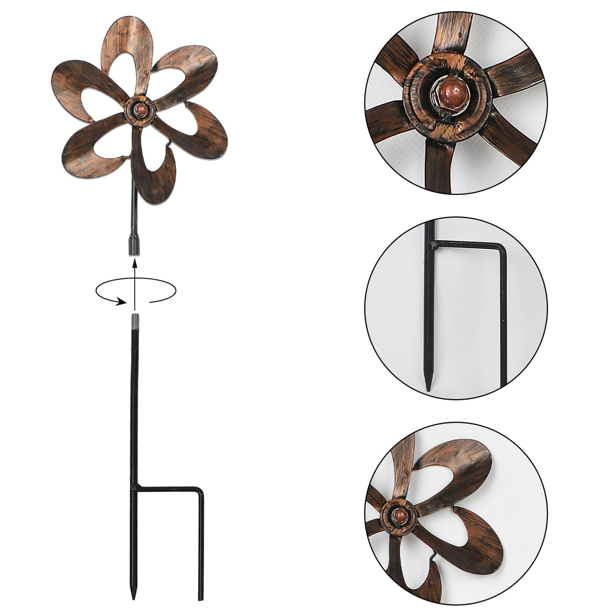 Aoutrow outdoor decor wind catcher adding color to lawn and pathways