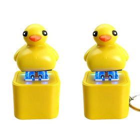 AOWEC Duck Quacking Keychain front view showing sound and LED lights
