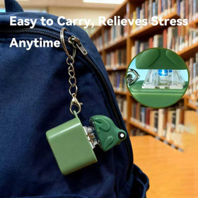 AOWEC Duck Quacking Keychain in use for on the go relaxation