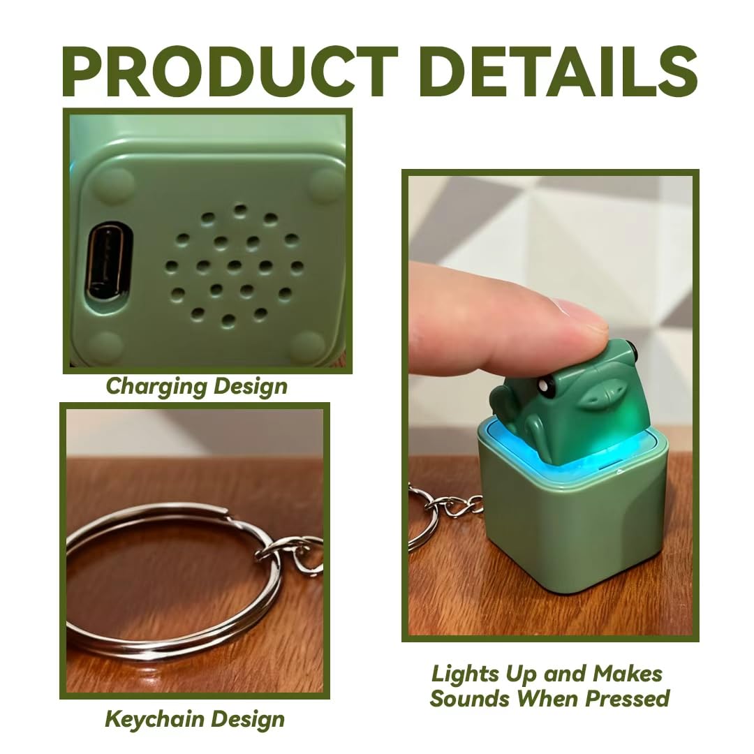 AOWEC Duck Quacking Keychain side profile highlighting compact design