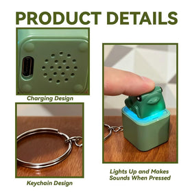 AOWEC Duck Quacking Keychain side profile highlighting compact design
