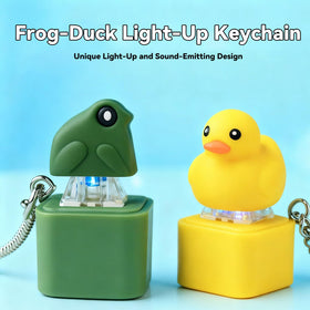 AOWEC Duck Quacking Keychain USB recharge for eco friendly use