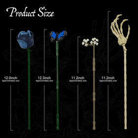 AOXEKBOLO dark aesthetic rose petals model for immersive assembly and display.