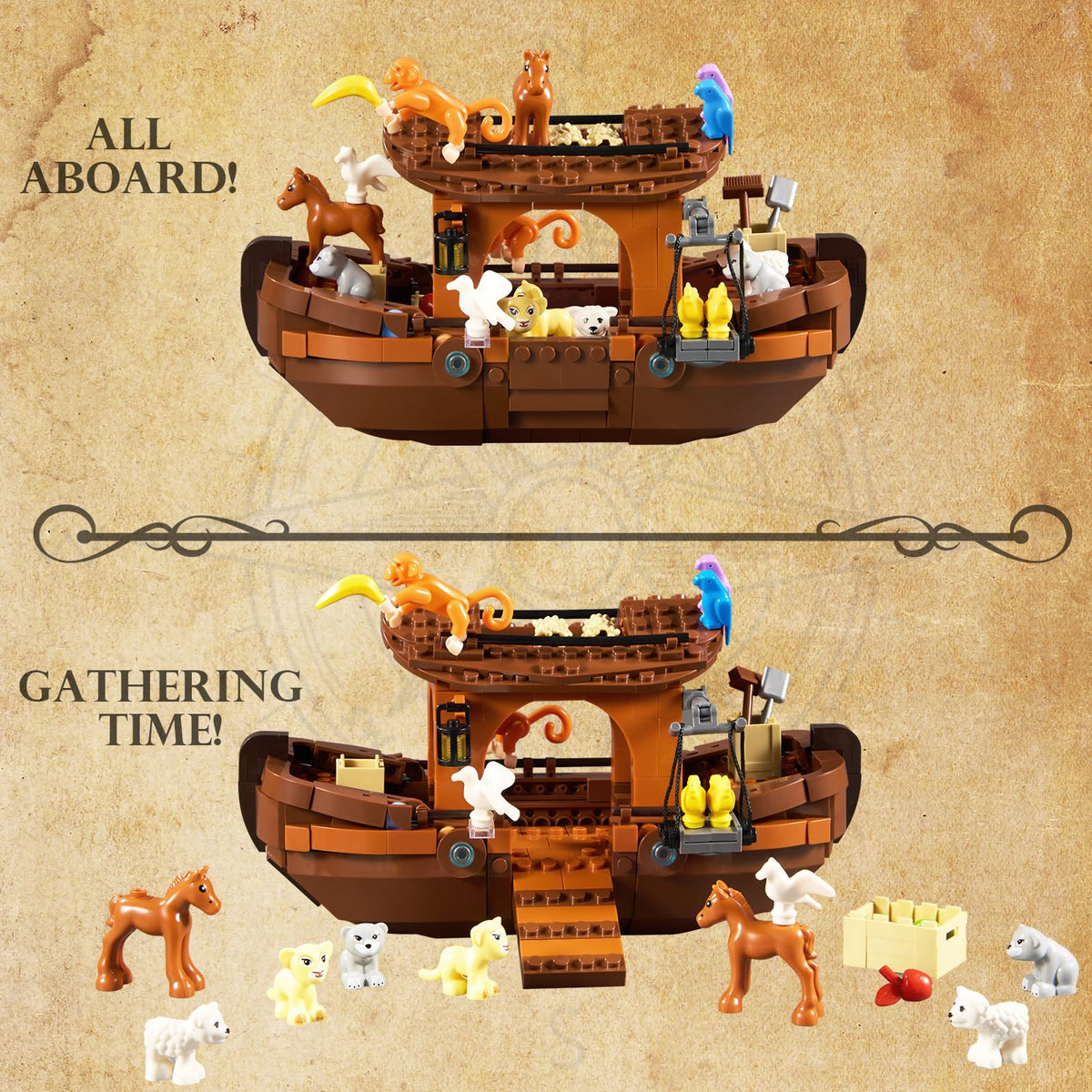 AOXEKBOLO Noah's Ark cabin opening feature enabling versatile staging