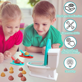 Aozlgfri Poop Game durable ABS construction withstands lively family rounds.