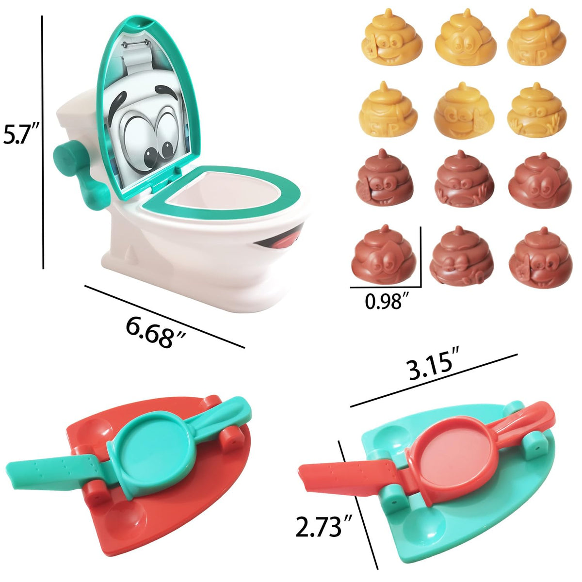 Aozlgfri Poop Game soft poops add tactile fun for safe, cheerful play.