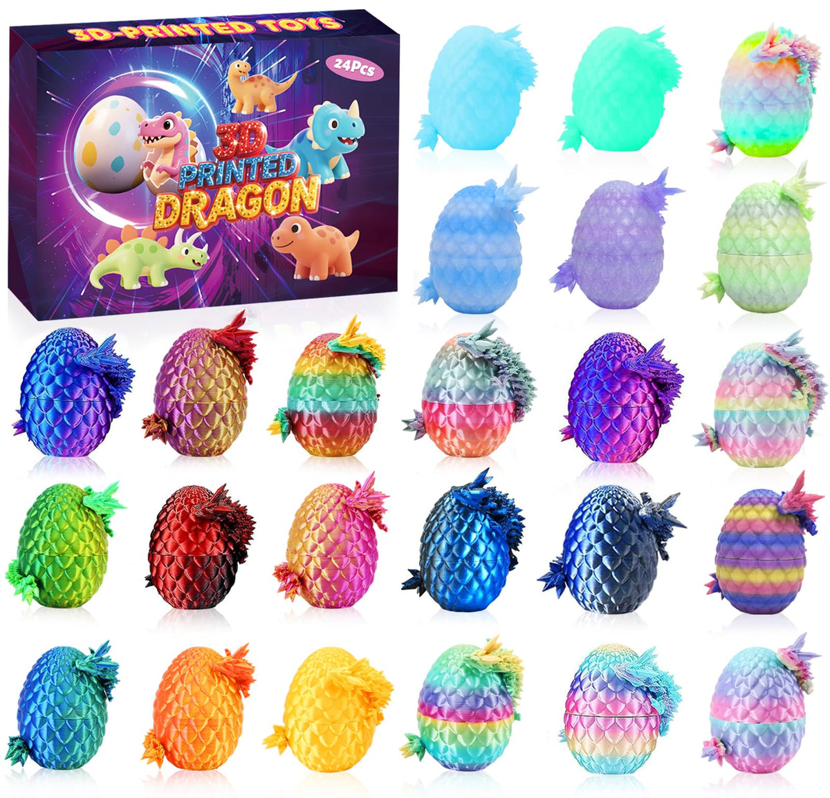 Apear1 dragon-egg-set with dragon inside inspires imaginative play.