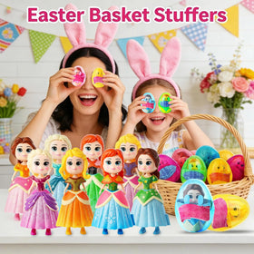 Apear1 princess dolls unfold inside eggs for magical reveal during play.
