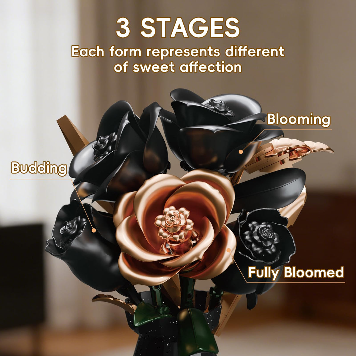 APENGBAOL adjustable stems allow bouquet height customization