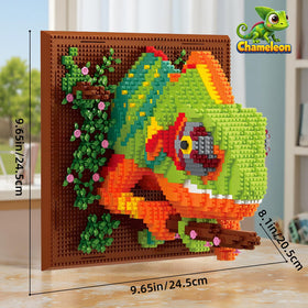 APENGBAOL chameleon blocks colorful details highlight realistic textures for wall display