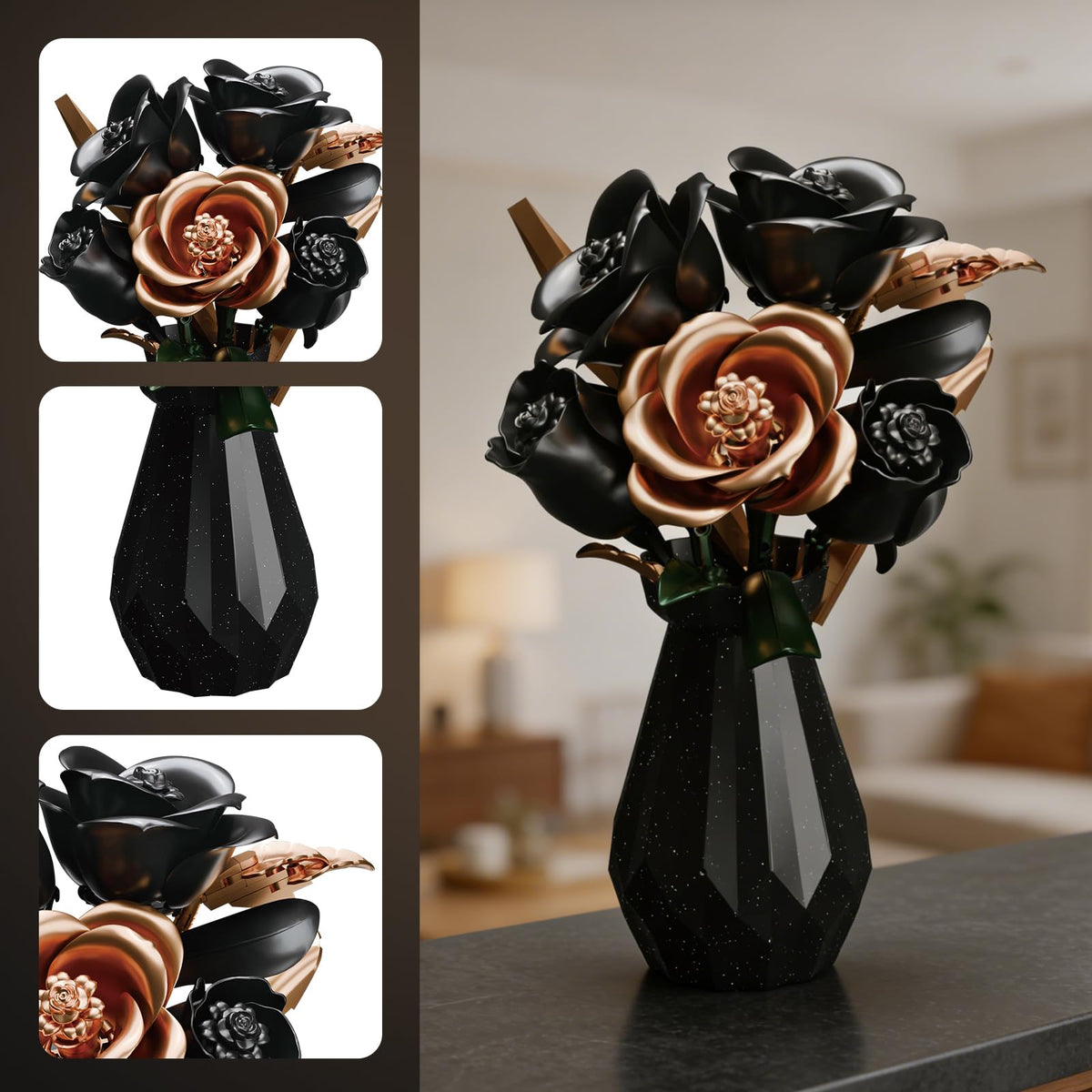 APENGBAOL geometric vase included for an all-in-one display