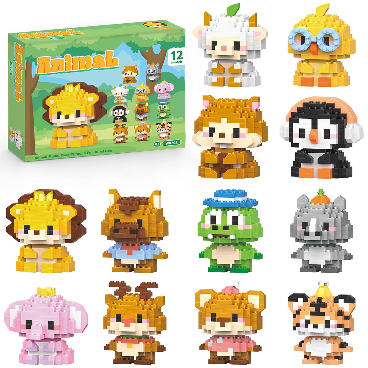 APENGBAOL lions building blocks for creative play and fine motor skill development