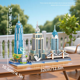 APENGBAOL Empire State Building mini model with crisp detailing for a satisfying build.