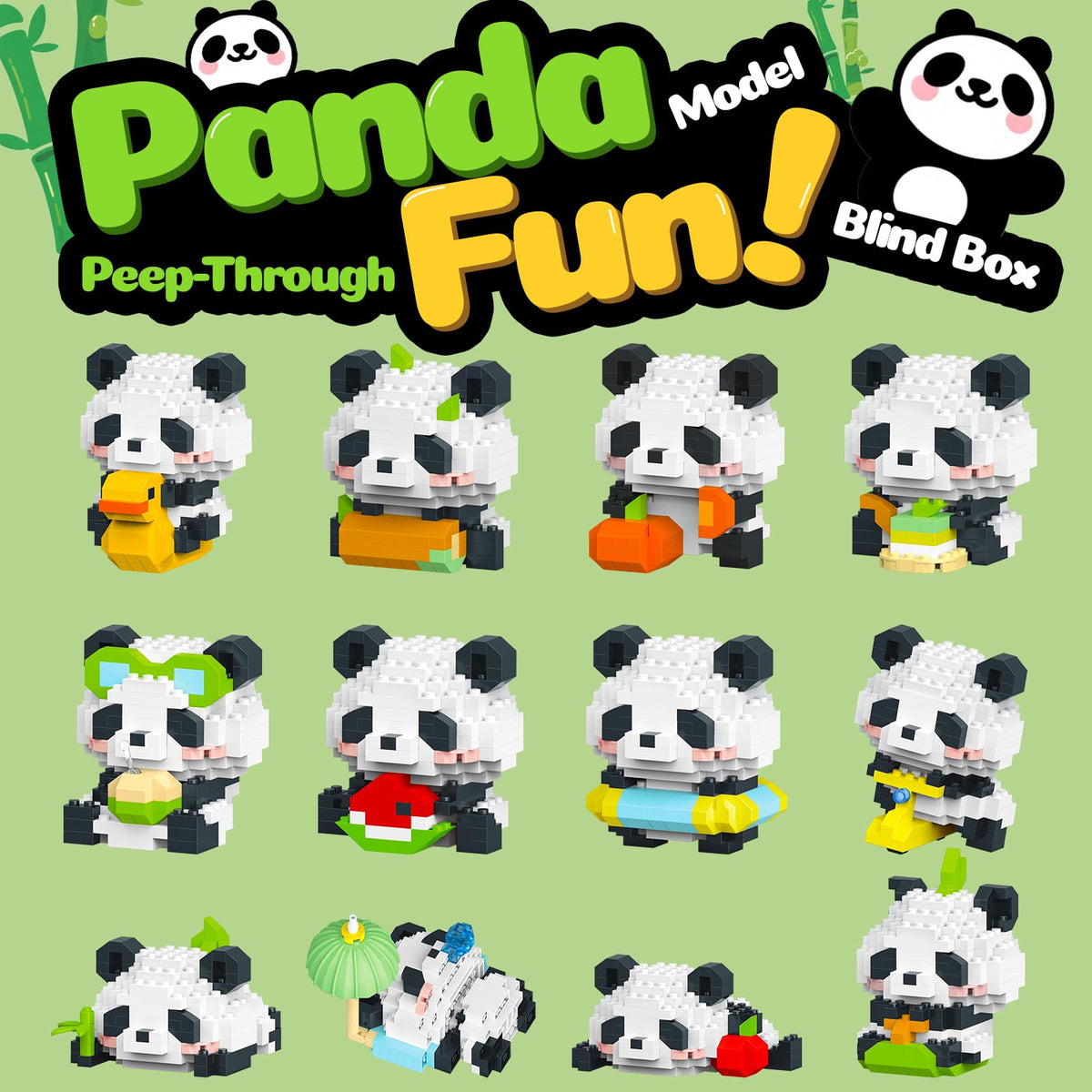 APENGBAOL panda-themed amusement park play encourages storytelling and imaginative exploration.