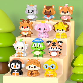 APENGBAOL tigers mini blocks offer vibrant play scenarios and problem-solving fun
