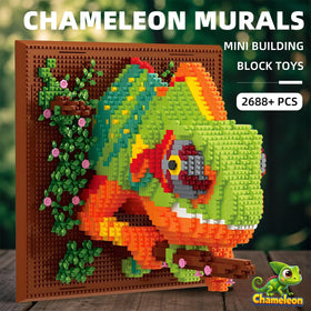APENGBAOL wall-mount chameleon painting enables easy room decoration and focal wall