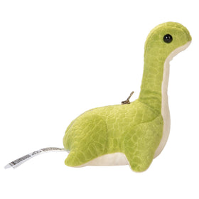 Nessie plush with QR code label linking to Apex content.