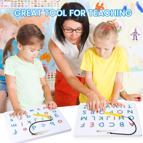 Apfity travel size alphabet tracing board ready for car or flight use