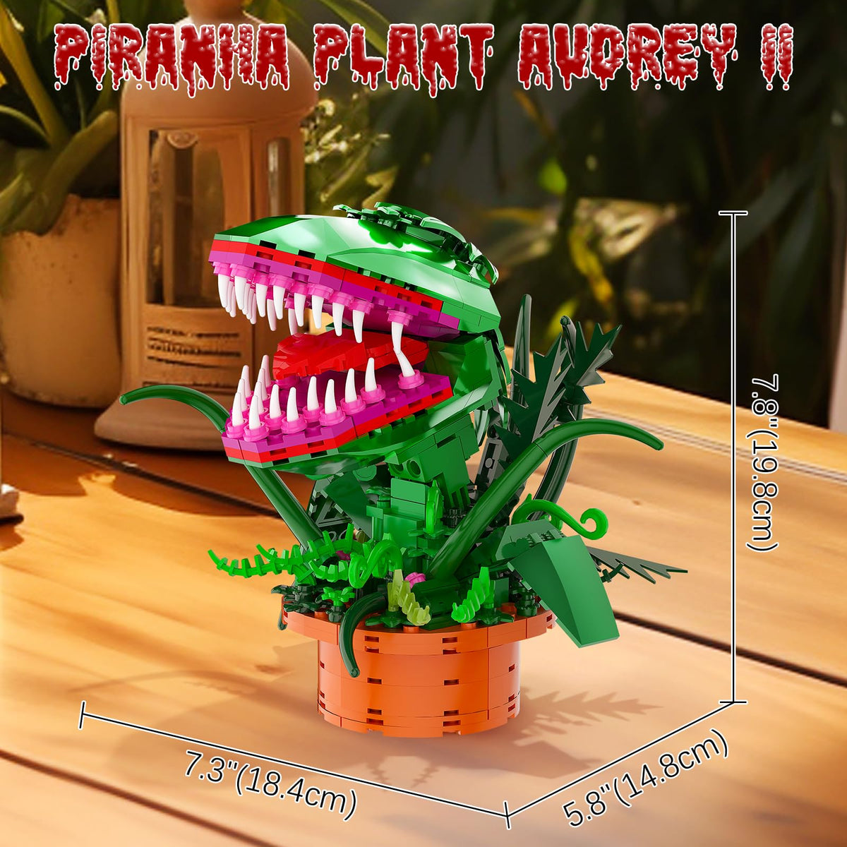 aphaio Audrey II dimensions fit on desks and shelves.