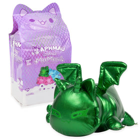 Aphmau MeeMeows 11-inch Sapphire Dragon Cat plush with bright accents for playtime.