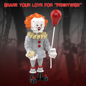 aphpao Pennywise building set packaged as a Halloween or horror gift