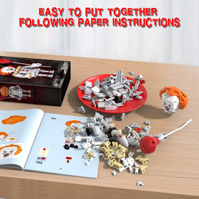 aphpao Pennywise building kit instruction manual and numbered bags for easy assembly