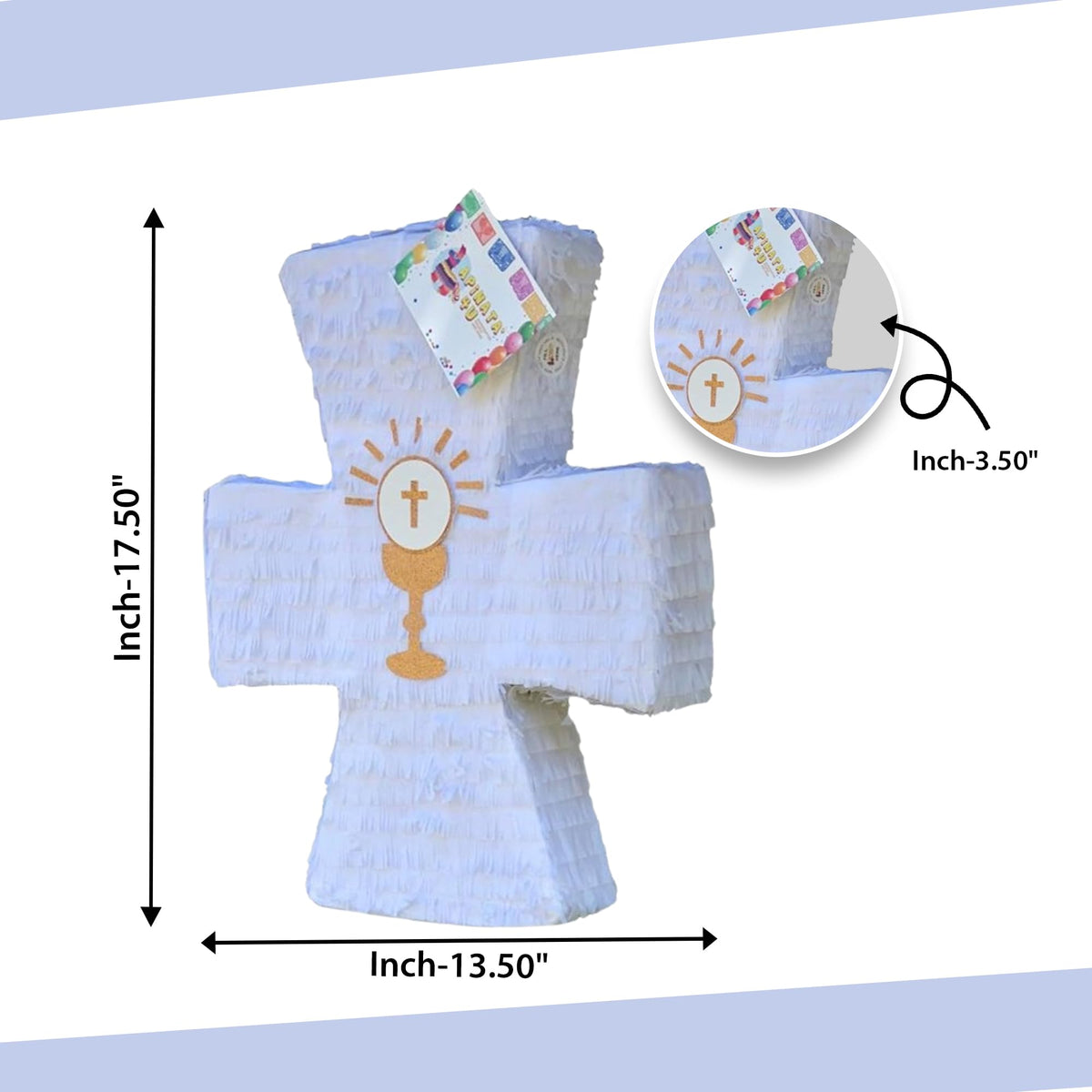 APINATA4U Complete pinata kit with stick and mask for instant party setup.