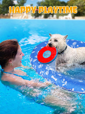 Apipi small-dog friendly float supports dogs up to 45 pounds.