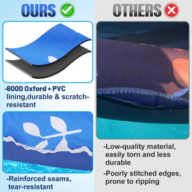 Apipi double valve inflates quickly for easier setup after sunlit days.